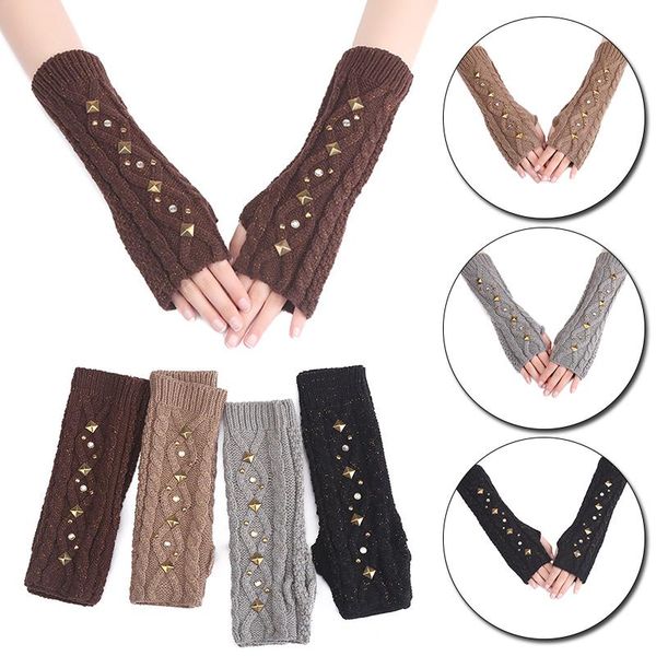 five fingers gloves fingerless women winter long knit warm punk gothic solid color a pair, Blue;gray
five fingers gloves fingerless women winter long knit warm punk gothic solid color a pair, Blue;gray
