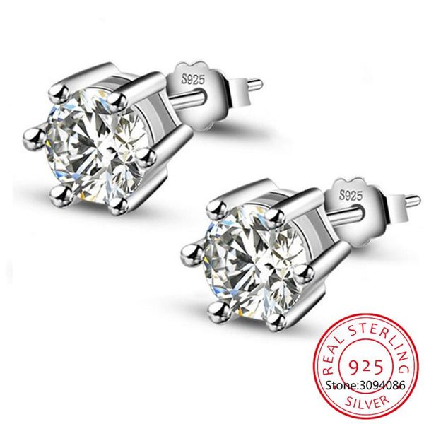 stud authentic 925 sterling silver sweet ins round six claw clear zirconia earrings for women wedding party fine jewelry da1222, Golden;silver
stud authentic 925 sterling silver sweet ins round six claw clear zirconia earrings for women wedding party fine jewelry da1222, Golden;silver