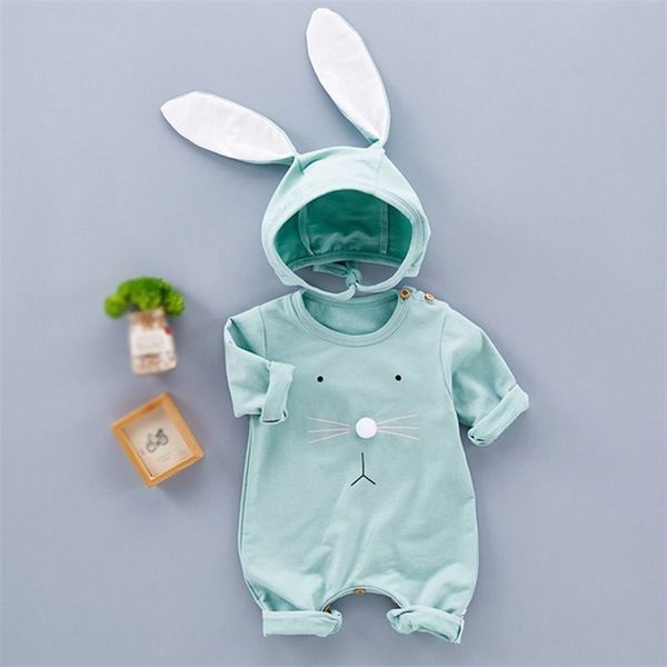 cute baby clothing born jumpsuits girl romper clothes long sleeve rabbit ear hat 2pcs infant spring autumn 210826, Blue
cute baby clothing born jumpsuits girl romper clothes long sleeve rabbit ear hat 2pcs infant spring autumn 210826, Blue