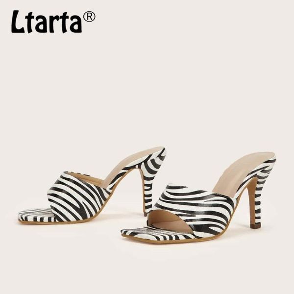 sandals ltarta 2021 summer zebra pattern low-cut square toe women's slippers stiletto heel large size shoes, Black
sandals ltarta 2021 summer zebra pattern low-cut square toe women's slippers stiletto heel large size shoes, Black