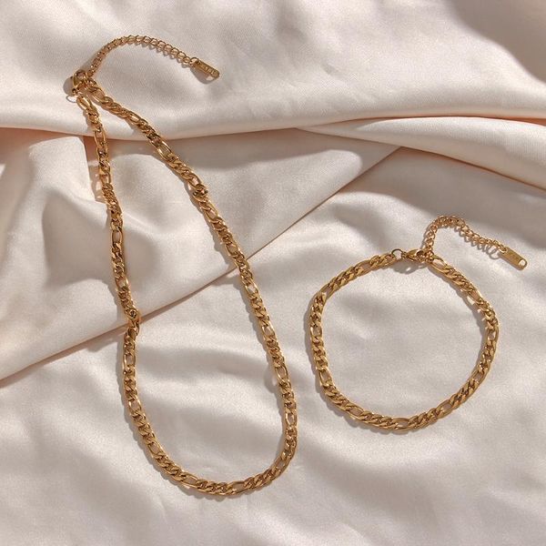 chains 2021 gold figaro chain 20mm for women stainless steel necklace fashion customizable jewelry, Silver
chains 2021 gold figaro chain 20mm for women stainless steel necklace fashion customizable jewelry, Silver