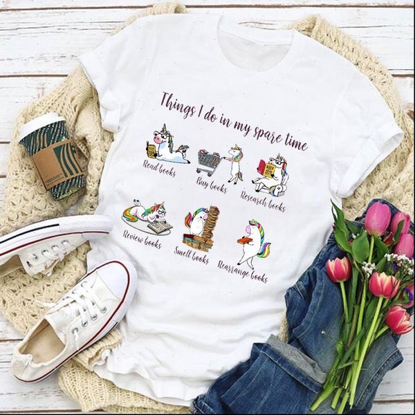 women graphic unicorn funny cute short sleeve cartoon 90s summer t shirt lady womens clothing clothes tee female t shirt, White
women graphic unicorn funny cute short sleeve cartoon 90s summer t shirt lady womens clothing clothes tee female t shirt, White