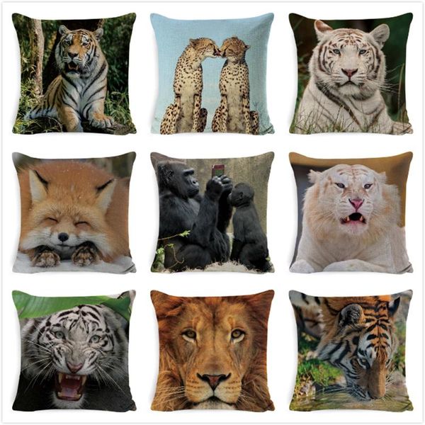 cushion/decorative pillow animal cushion cover lion tiger polar bear case cotton linen square modern ca home decor throw
cushion/decorative pillow animal cushion cover lion tiger polar bear case cotton linen square modern ca home decor throw