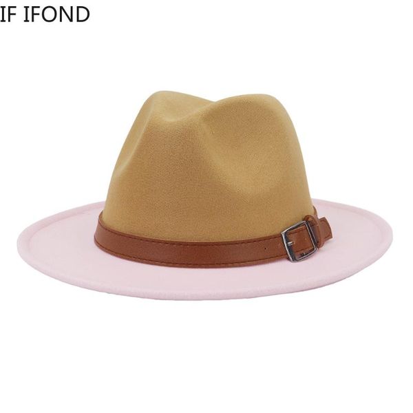 wide brim hats autumn winter women men fedora hat two-color classical felt wool party trilby cowboy cap fashion jazz, Blue;gray
wide brim hats autumn winter women men fedora hat two-color classical felt wool party trilby cowboy cap fashion jazz, Blue;gray