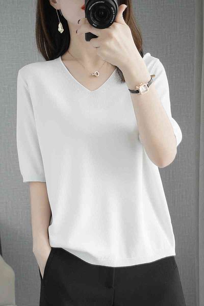 women's sweaters short cotton sweater with short female sleeve, sleeve in solid colour, round neck cover bjzl, White;black
women's sweaters short cotton sweater with short female sleeve, sleeve in solid colour, round neck cover bjzl, White;black