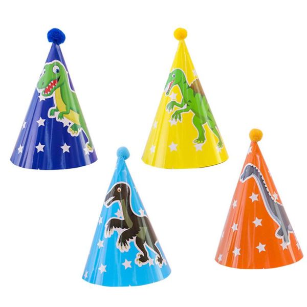 party hats 4pcs theme birthday paper cone hat decoration supplies (tyrannosaurus, beipiaosauru
party hats 4pcs theme birthday paper cone hat decoration supplies (tyrannosaurus, beipiaosauru