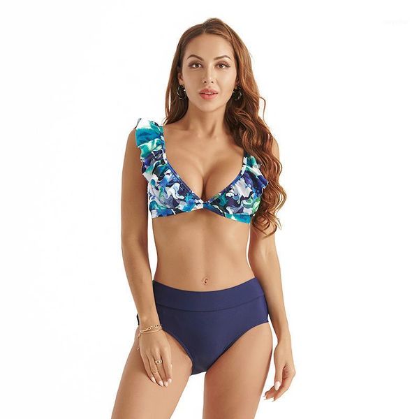 women's swimwear one shoulder ruffle swimsuit print bikinis brazilian bikini set swimming suits bathing suit summer beachwear, White;black
women's swimwear one shoulder ruffle swimsuit print bikinis brazilian bikini set swimming suits bathing suit summer beachwear, White;black
