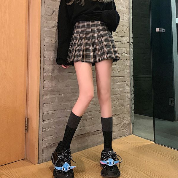 new spring plaid goth waist short y2k female high street harajuku streetwear korean skirts women 2021 pjnt, Black
new spring plaid goth waist short y2k female high street harajuku streetwear korean skirts women 2021 pjnt, Black