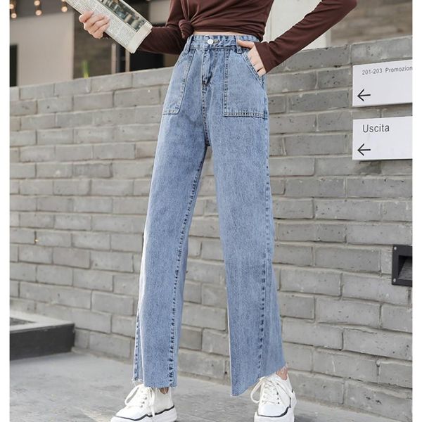 women's jeans spring summer 9/10 length hem denim capri pants cropped wide leg loose straight for women s l xl 2xl, Blue
women's jeans spring summer 9/10 length hem denim capri pants cropped wide leg loose straight for women s l xl 2xl, Blue