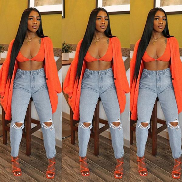 spring hole ladies jeans women's fashion hole personality denim casual loose straight pants female 2021, Blue
spring hole ladies jeans women's fashion hole personality denim casual loose straight pants female 2021, Blue