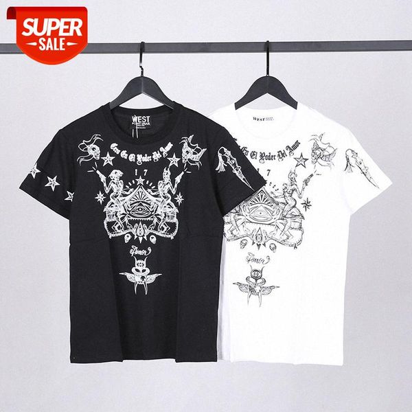 t shirt summer men's t-shirt short sleeve fashion devil crown print loose round neck couple wear #md4m, White;black
t shirt summer men's t-shirt short sleeve fashion devil crown print loose round neck couple wear #md4m, White;black