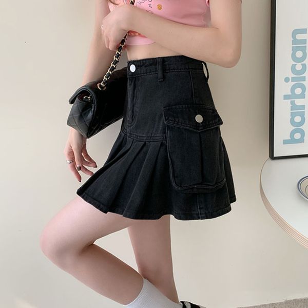 skirts black club women denim high waist vintage pleated jeans mini streetwear summer pocket girls y2k q09d
skirts black club women denim high waist vintage pleated jeans mini streetwear summer pocket girls y2k q09d