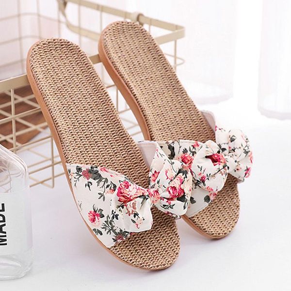 2021 new linen slippers open-toed bowknot slippers women summer flat home fabric cotton and linen floral shoes women, Black
2021 new linen slippers open-toed bowknot slippers women summer flat home fabric cotton and linen floral shoes women, Black