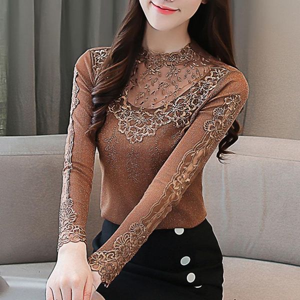2021 new women autumn fashion embroidery drilling long sleeve blouse casual plus size elegant blouses shirt blusas a305, White
2021 new women autumn fashion embroidery drilling long sleeve blouse casual plus size elegant blouses shirt blusas a305, White