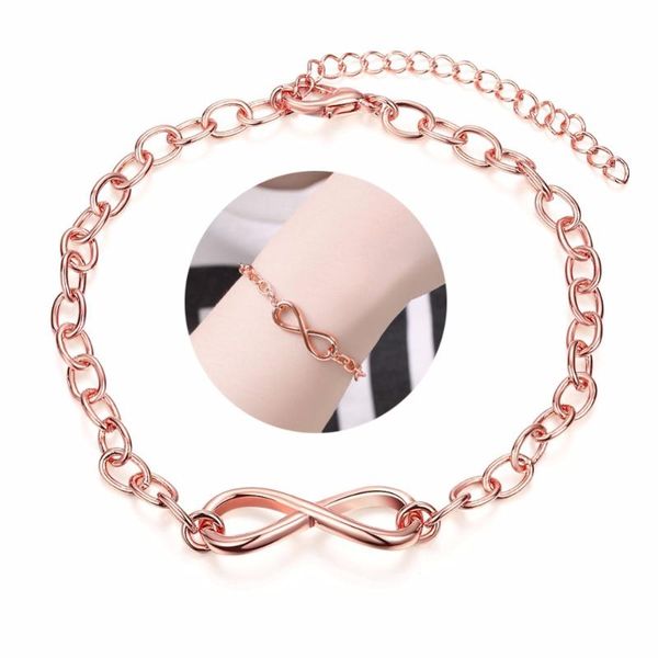 charm bracelets europe and america fashion infinity bracelet for women rose gold jewelry temperament eight figure charms, Golden;silver
charm bracelets europe and america fashion infinity bracelet for women rose gold jewelry temperament eight figure charms, Golden;silver