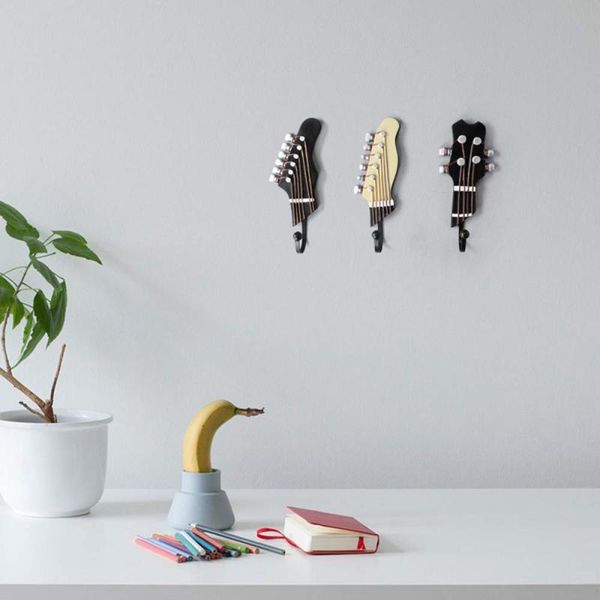 hooks & rails 3 pcs/set guitar head resin clothes hat keys hanger wall mounted hook living room storage rack music ornaments
hooks & rails 3 pcs/set guitar head resin clothes hat keys hanger wall mounted hook living room storage rack music ornaments