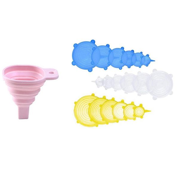 kitchen storage & organization novelty silicone folding funnel long collapsible style funnels with 18pack stretch lids
kitchen storage & organization novelty silicone folding funnel long collapsible style funnels with 18pack stretch lids