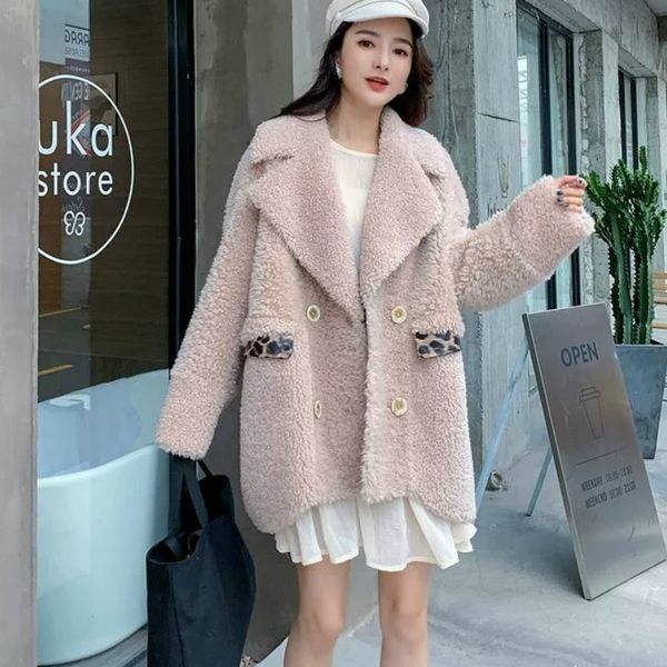 2021 new mulheres quente faux cordeiro casacos de pele solta inverno feminino fofo ckbv f05q, Black
2021 new mulheres quente faux cordeiro casacos de pele solta inverno feminino fofo ckbv f05q, Black