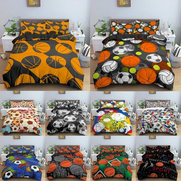 bedding sets football set basketball duvet cover comforter with pillowcase twin king size bedclothes for kids home
bedding sets football set basketball duvet cover comforter with pillowcase twin king size bedclothes for kids home