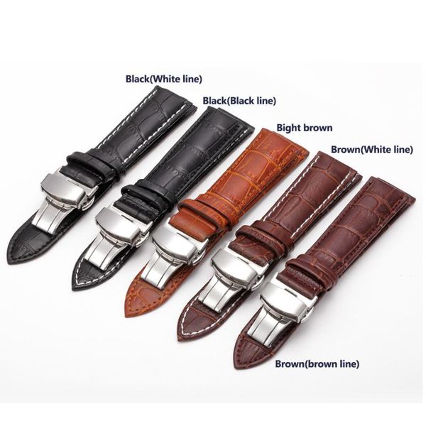 watch bands genuine leather watchband with butterfly buckle slub grain cowhide strap for sized in 12 14 16 18 19 20 21 22 24 mm, Black;brown
watch bands genuine leather watchband with butterfly buckle slub grain cowhide strap for sized in 12 14 16 18 19 20 21 22 24 mm, Black;brown