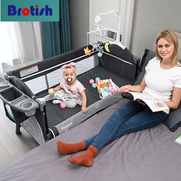 multifunctional baby crib foldable baby bed with diaper table cradle rocker kid game bed portable baby crib port dropshiping
multifunctional baby crib foldable baby bed with diaper table cradle rocker kid game bed portable baby crib port dropshiping