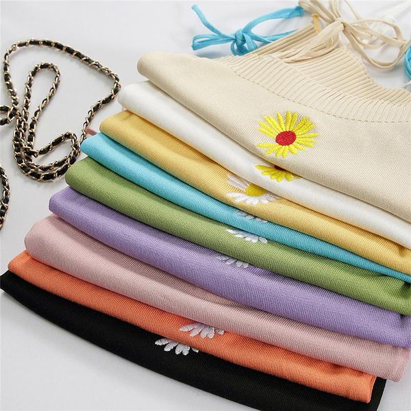 women's tanks & camis 1pc unique vintage vest camisole embroidery daisy elegant graceful knit embroidered slim outer wear, White
women's tanks & camis 1pc unique vintage vest camisole embroidery daisy elegant graceful knit embroidered slim outer wear, White