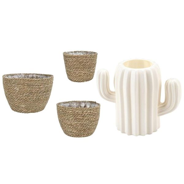 decorative flowers & wreaths 3x flower pots cover,plant containers,flower basket primary grass color 1pc cactus design desk decoration white
decorative flowers & wreaths 3x flower pots cover,plant containers,flower basket primary grass color 1pc cactus design desk decoration white