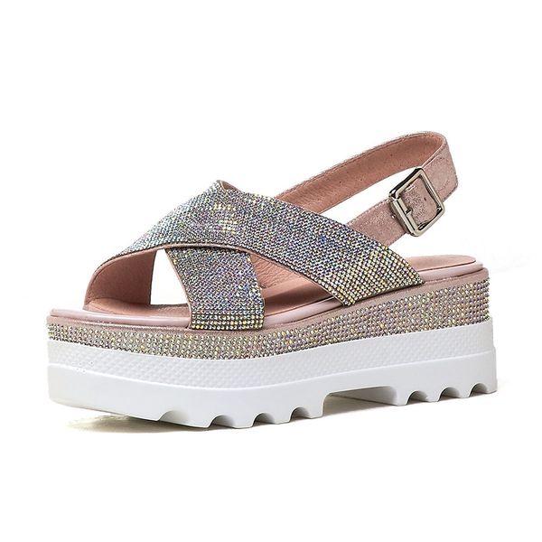 luxury designer sandals women fashion crystal ladies open toe wedges high heels platform shoes woman casual comfortable rhinestone bling sum, Black
luxury designer sandals women fashion crystal ladies open toe wedges high heels platform shoes woman casual comfortable rhinestone bling sum, Black