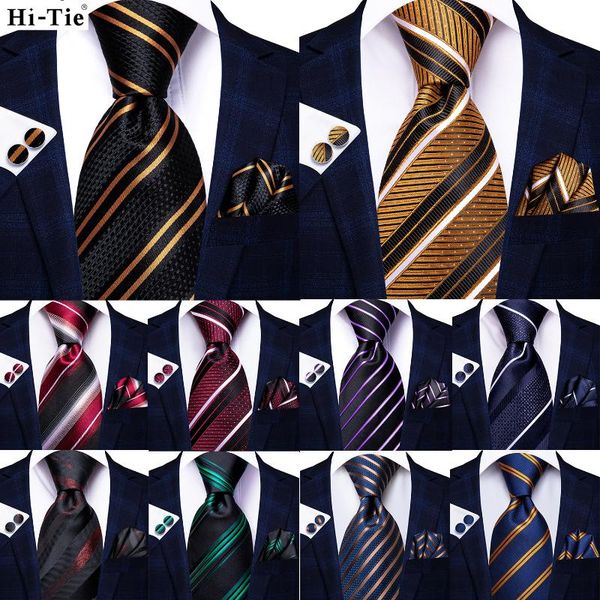 bow ties hi-tie black gold striped silk wedding tie for men fashion design gift mens hanky cufflink set business party drop, Black;gray
bow ties hi-tie black gold striped silk wedding tie for men fashion design gift mens hanky cufflink set business party drop, Black;gray