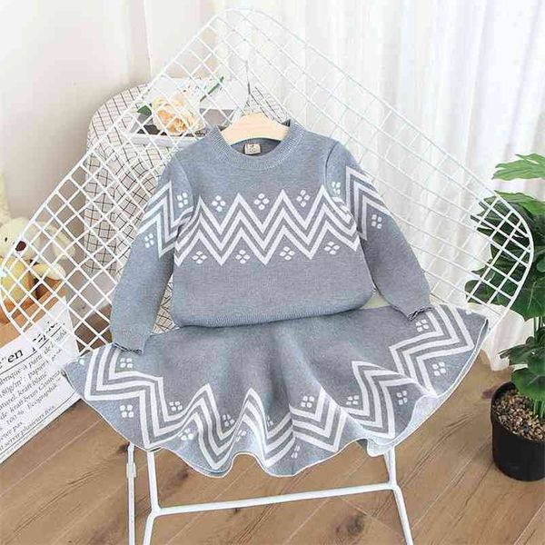 girls clothes set long sleeve knitted sweater skirt clothing suit baby girl's outfits autumn kids clothes christmas clothes 210715, White
girls clothes set long sleeve knitted sweater skirt clothing suit baby girl's outfits autumn kids clothes christmas clothes 210715, White