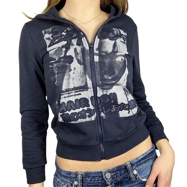 women's hoodies & sweatshirts y2k gothic sweatshirt oversized hoodie women autumn zip up long sleeve coat female 90s vintage e-harajuku, Black
women's hoodies & sweatshirts y2k gothic sweatshirt oversized hoodie women autumn zip up long sleeve coat female 90s vintage e-harajuku, Black