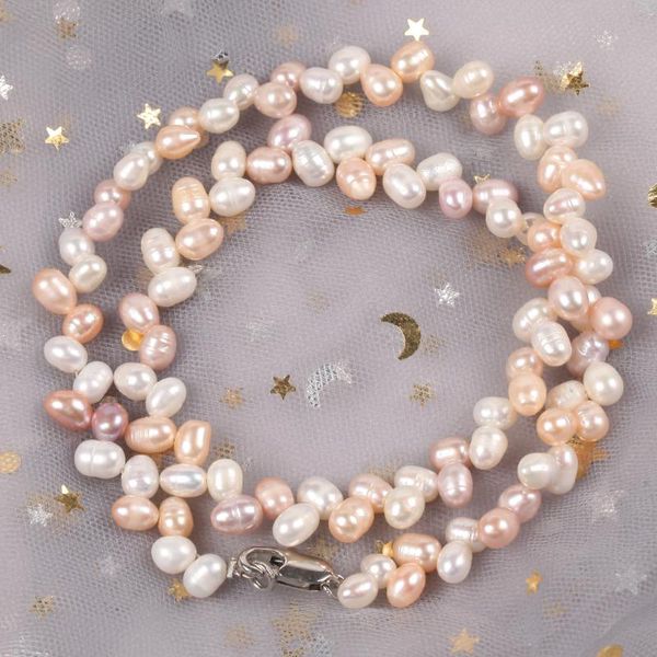 chains 5-6mm 42cm natural freshwater rice pearl beads chokers necklace jewelry for women 2021 gift fashion, Silver
chains 5-6mm 42cm natural freshwater rice pearl beads chokers necklace jewelry for women 2021 gift fashion, Silver