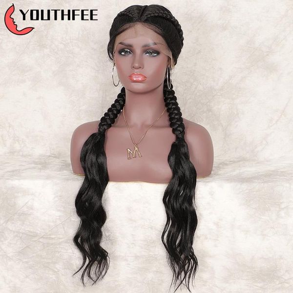 synthetic wigs youthfee braided lace front wig with baby hair dutch braid natural wave for black women braids 
synthetic wigs youthfee braided lace front wig with baby hair dutch braid natural wave for black women braids