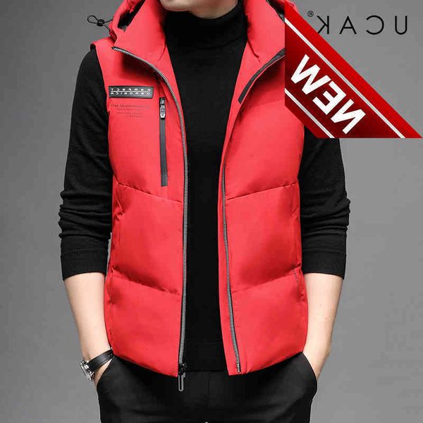 ucak brand 90% grey duck down jackets men clothing winter new arrivals classic sleeveless hooded coat u8334, Black
ucak brand 90% grey duck down jackets men clothing winter new arrivals classic sleeveless hooded coat u8334, Black