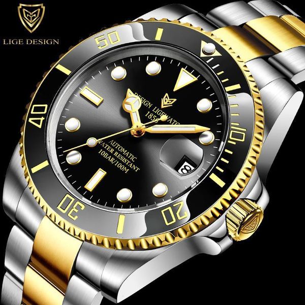men watches automatic mechanical tourbillon watch fashion stainless steel waterproof sport wrist man wristwatches, Slivery;brown
men watches automatic mechanical tourbillon watch fashion stainless steel waterproof sport wrist man wristwatches, Slivery;brown
