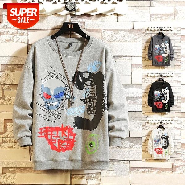 hip hop sweatshirt men skull printed loose fit pullover casual high street long sleeve o-neck hoodies fashion streetwea #qu7a, Black
hip hop sweatshirt men skull printed loose fit pullover casual high street long sleeve o-neck hoodies fashion streetwea #qu7a, Black