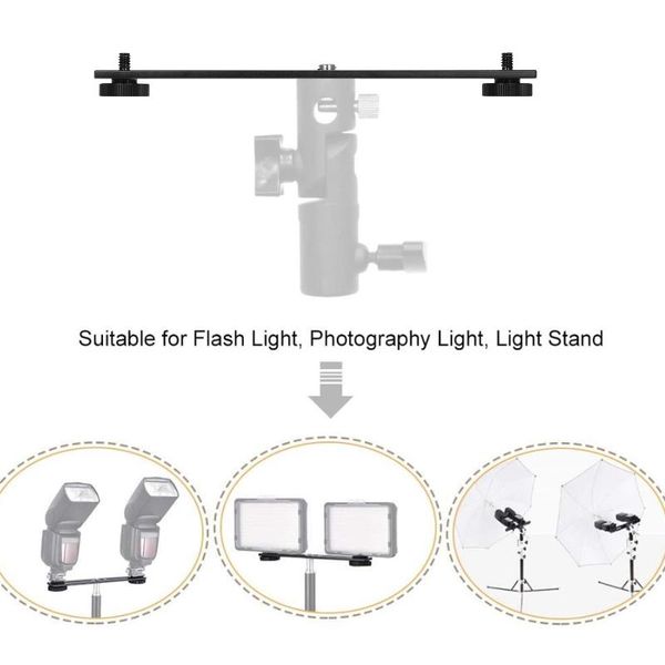 pgraphy dual camera mount tripod bracket camera flash brackets extension bar with 1/4 inch screw for dslr light stand mic
pgraphy dual camera mount tripod bracket camera flash brackets extension bar with 1/4 inch screw for dslr light stand mic