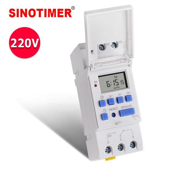 timers sinotimer brand electronic weekly 7 days programmable digital time switch relay timer control ac 220v 16a din rail mount
timers sinotimer brand electronic weekly 7 days programmable digital time switch relay timer control ac 220v 16a din rail mount