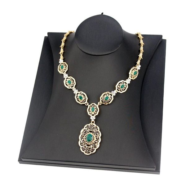 pendant necklaces sunspicems elegent morocco algeria women necklace gold plated colorful crystal ethnic wedding jewelry round arabic pattern, Silver
pendant necklaces sunspicems elegent morocco algeria women necklace gold plated colorful crystal ethnic wedding jewelry round arabic pattern, Silver