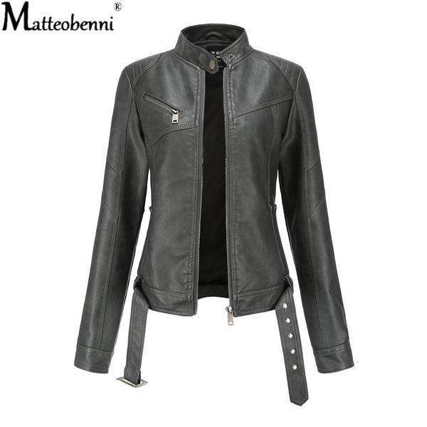 2021 new women jacket solid color zipper pu leather biker short jackets fall winter faux fur tunic outerwear female moto black coat o09c, Black;brown
2021 new women jacket solid color zipper pu leather biker short jackets fall winter faux fur tunic outerwear female moto black coat o09c, Black;brown