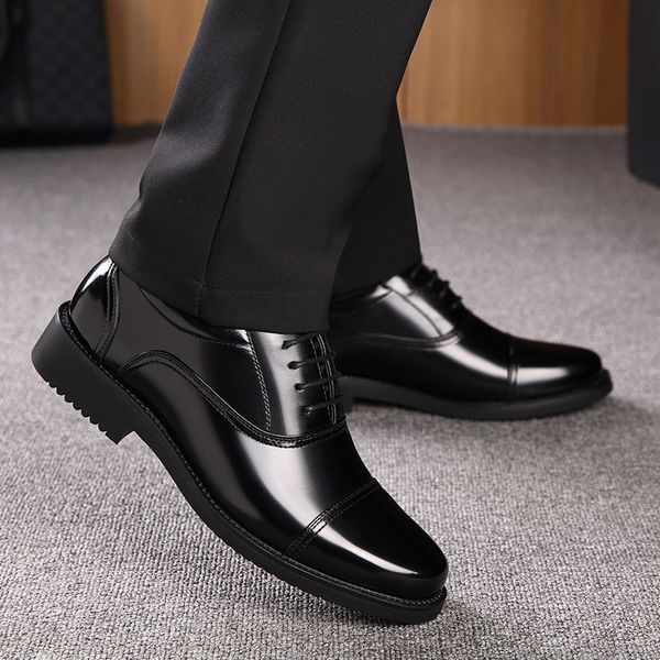 autumn and winter three connector black busins drs men's leather sho work versatile thick bottom leisure security
autumn and winter three connector black busins drs men's leather sho work versatile thick bottom leisure security