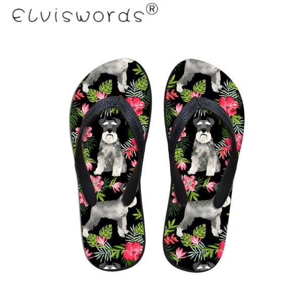 slippers elviswords cute animal schnauzer printed women casual flip flops woman summer beach non-slip shoes for ladies, Black
slippers elviswords cute animal schnauzer printed women casual flip flops woman summer beach non-slip shoes for ladies, Black