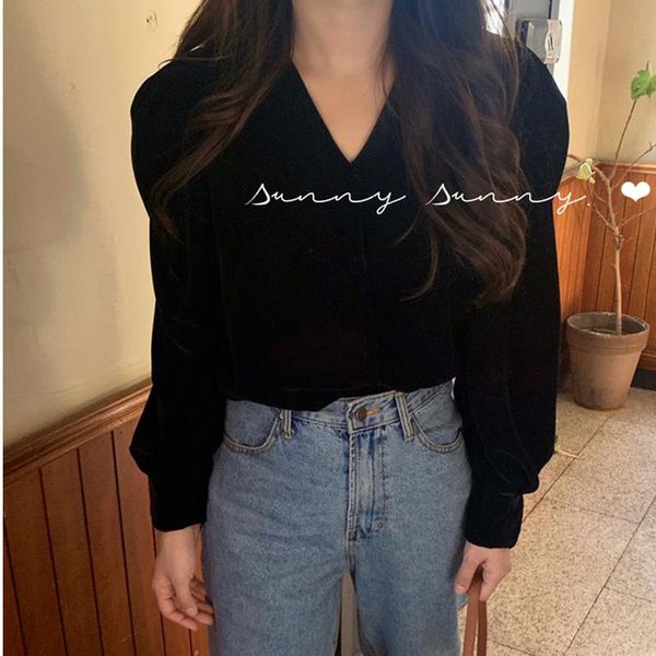 women's blouses & shirts black v-neck fall velvet women fashion puff sleeve elegant 2021 single breasted office lady autumn, White
women's blouses & shirts black v-neck fall velvet women fashion puff sleeve elegant 2021 single breasted office lady autumn, White