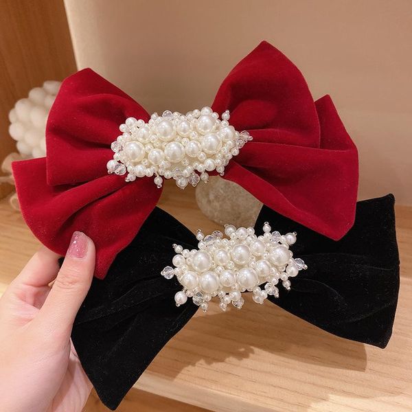 hair clips & barrettes elegant pearl fabric velvet bow hairpins large clip pin for women korean headpiece girls jewelry accessories, Golden;silver
hair clips & barrettes elegant pearl fabric velvet bow hairpins large clip pin for women korean headpiece girls jewelry accessories, Golden;silver