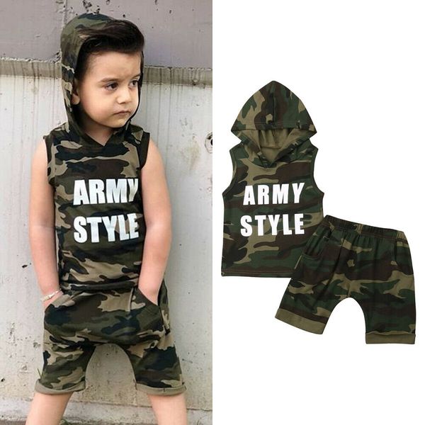2pcs camo toddler baby boy casual clothes sleeveless hoodies t-shirt +shorts pants clothes outfits 1-5y, White
2pcs camo toddler baby boy casual clothes sleeveless hoodies t-shirt +shorts pants clothes outfits 1-5y, White