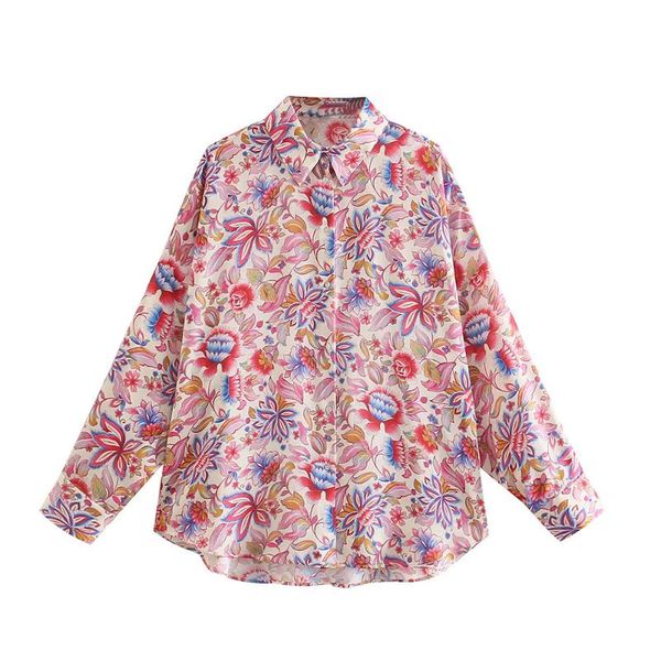 women's blouses & shirts dylqfs 2021 summer women vintage flower print beach style loose shirt female casual streetwears single-breaste, White
women's blouses & shirts dylqfs 2021 summer women vintage flower print beach style loose shirt female casual streetwears single-breaste, White