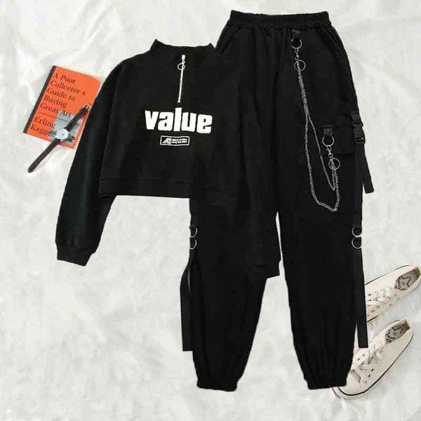 women's pants & capris conjunto de calças harem com bolsos, harajuku elásticas cintura alta para mulheres iij3, Black;white
women's pants & capris conjunto de calças harem com bolsos, harajuku elásticas cintura alta para mulheres iij3, Black;white