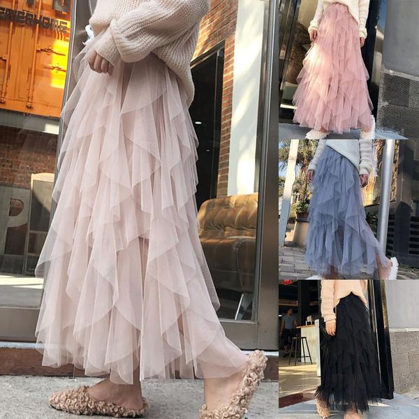 skirts muje women elastic high waist pleated gauze princess long mesh skirt feminina tutu dancing falda plisada saias, Black
skirts muje women elastic high waist pleated gauze princess long mesh skirt feminina tutu dancing falda plisada saias, Black