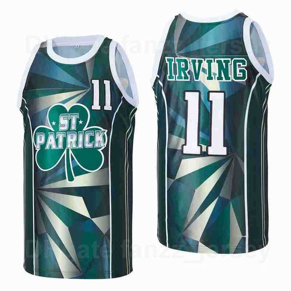 men st patrick high school kyrie irving basketball jersey 11 clover hiphop breathable for sport fans hiphop pure cotton shirt team color gre, Black
men st patrick high school kyrie irving basketball jersey 11 clover hiphop breathable for sport fans hiphop pure cotton shirt team color gre, Black