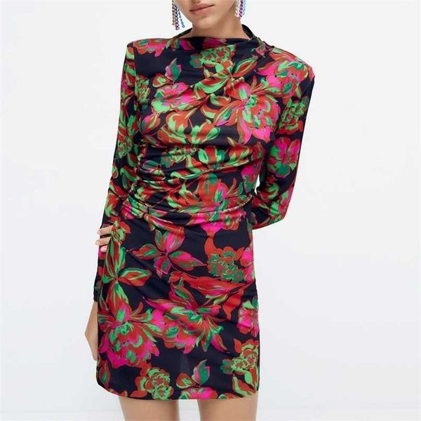 za printed darped dress women vintage long sleeve bodycon dresses autumn mini club party dresses birthday outfit 211029, Black;gray 
za printed darped dress women vintage long sleeve bodycon dresses autumn mini club party dresses birthday outfit 211029, Black;gray